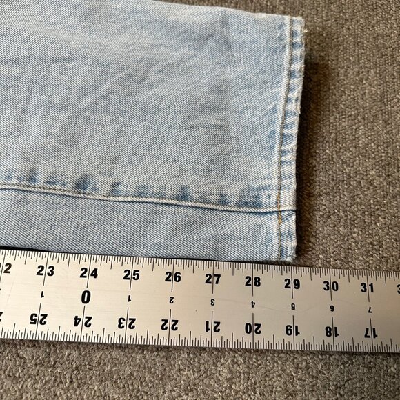 Rolla's Classic Straight Regular Fit Denim Jeans Light Wash Distressed Size  27 - Picture 7 of 8